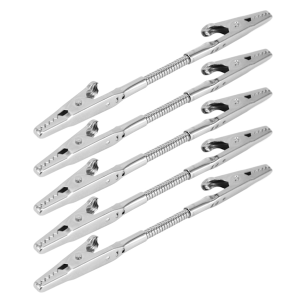 5 st dubbelhuvud memoklämma böjbar robust hållbar metall bred applikation stark klämma fotohållare