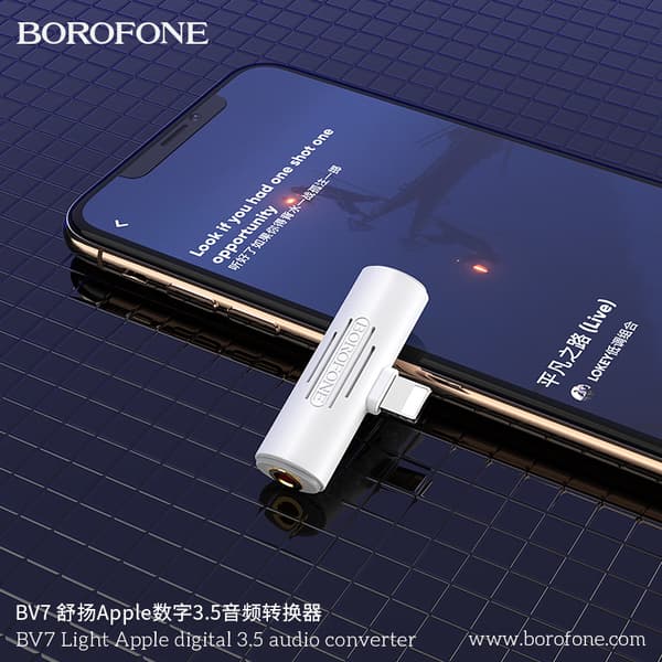 Borofone BV7 Shuyang Apple Digital 3.5 Lydkonverter til A