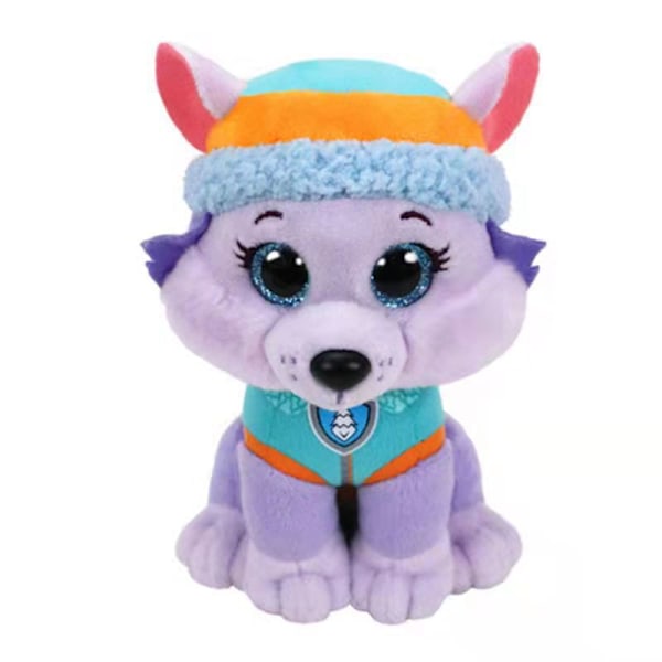 Paw Patrol Plyschleksaker, Stoppade Djurleksaker Dockor, Mjuk Plysch Stoppade Djur Plushie, Överraskning Jul, Helg och Födelsedagspresenter för Barn Flickor Pojkar Everest 25cm