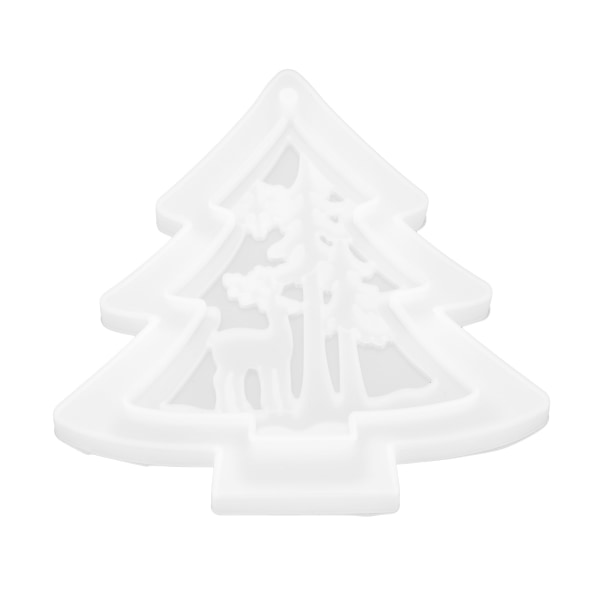 Silikoneform Resin Holdbar Blød Rivbestandig Resin Ornamentforme til DIY Håndværk Christmas Tree Elk