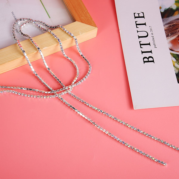10 meter DIY kristallglas strass trim klokedja dekoration kläder applikationer #1
