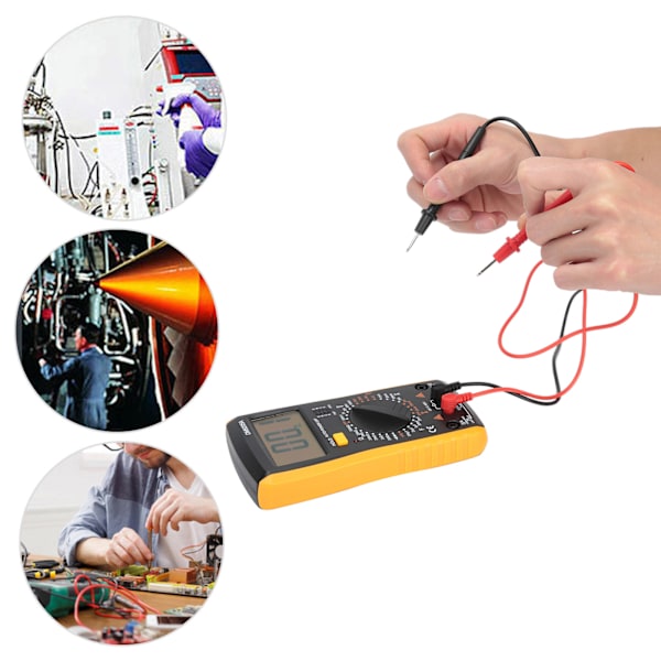 Multimeter Digital AC DC Spänning Ström Resistans Tester Elektriker Multifunktionsmätare