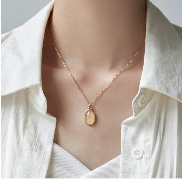 Halsband med hänge för kvinnor, modernt smycke..