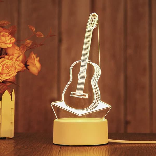 3D Lite Nattlampe, Plug-in LED-belysning for Barnerom
