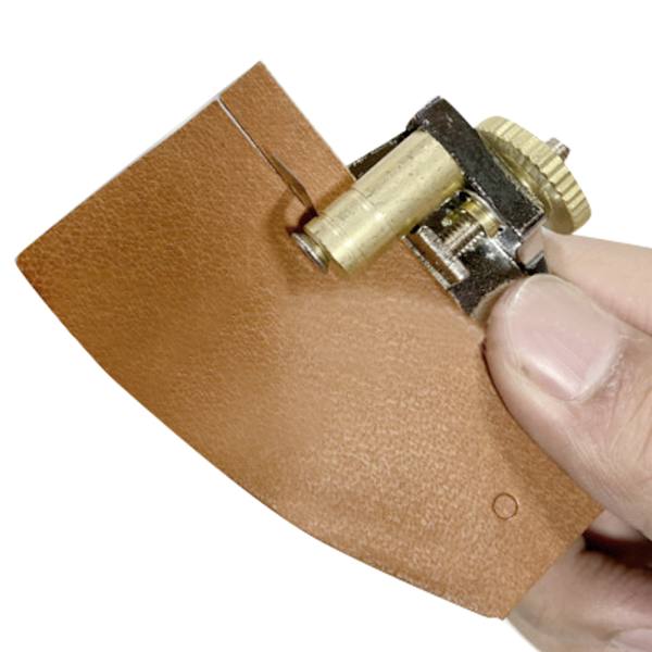 Vyönleikkuri Nahkainen Käsinleikkaus DIY-käsityökalu 3 terällä Nahkatyötarvikkeet