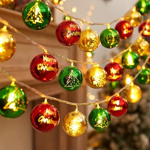 3 meter 20 LED julekugle-lyskæde, til juletræ og kransedekoration Sphere