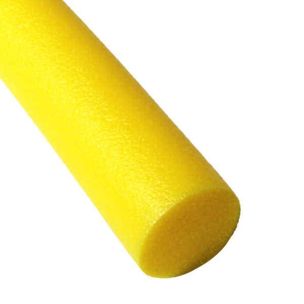 Uima kelluva vaahtotikku EPE 7cm Ympäristöystävällinen pyöreä tikku Uima-altaan lisävarusteet lapsille aikuisille Keltainen