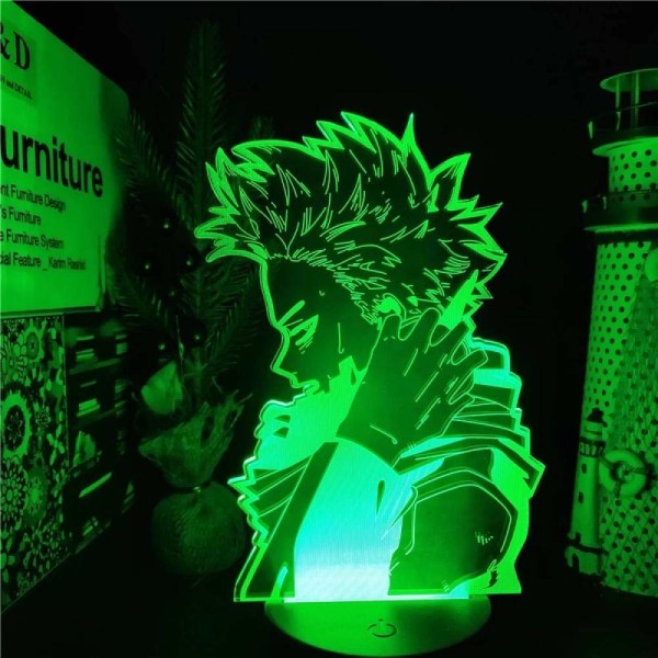 3D LED-lampa My Hero Academia Hitoshi SHINSO Anime Night Ligh
