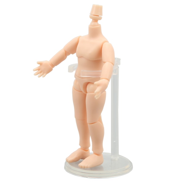 Dukke kropp 4,1 tommer høy fleksible ledd halvferdig holdbar plast sement ball joint dukke kropp for 1/12 actionfigur leketøy