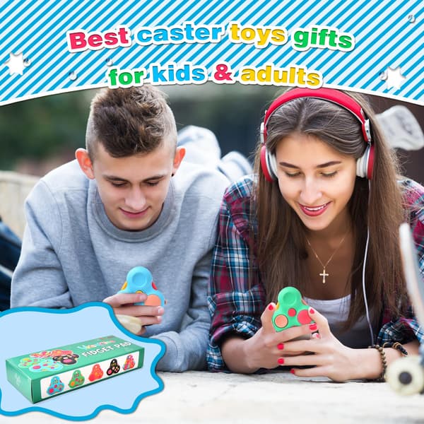 Fidget Pad Fidget Legetøj til voksne og børn - 3 stk. Stressaflastende sensorisk klikker-controller-legetøj, hjælper med ADHD autisme, påskekurv S 3PCS-A