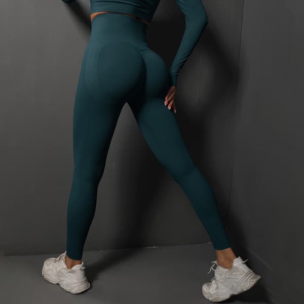 Eggings for kvinner, Scrunch Butt Gym Sømløs Booty Tight (L)