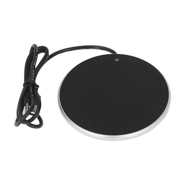 Kaffe Mugg Värmare 55°C Konstant Temperatur Utrymmesbesparande Smart USB Ljusvärmare för Hemma Kontor Resor Silver