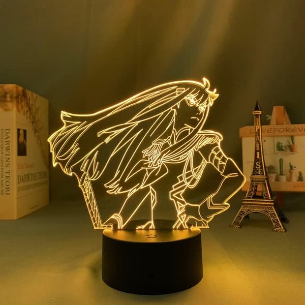 Stor Størrelse Kill La Kill Ryuko Matoi Anime LED-Lys for Sengekant