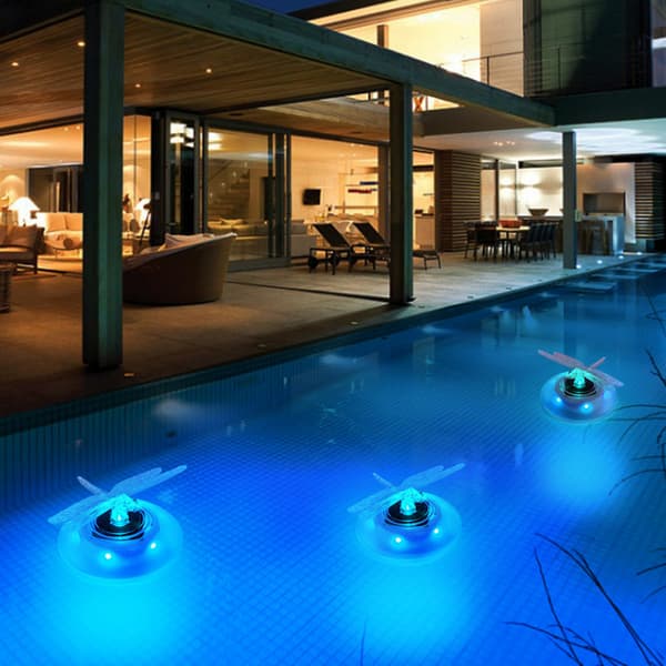 Flydende Poollys, Lys Poollys, til Pool om Natten Dragonfly