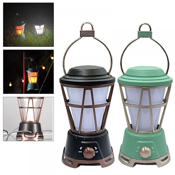 LED Uppladdningsbar Camping Lykta, 1000 Lumen, Perfekt Lyktor Ficklampa, Vandringsutrustning, Nödlampa, Orkan, Stromavbrott