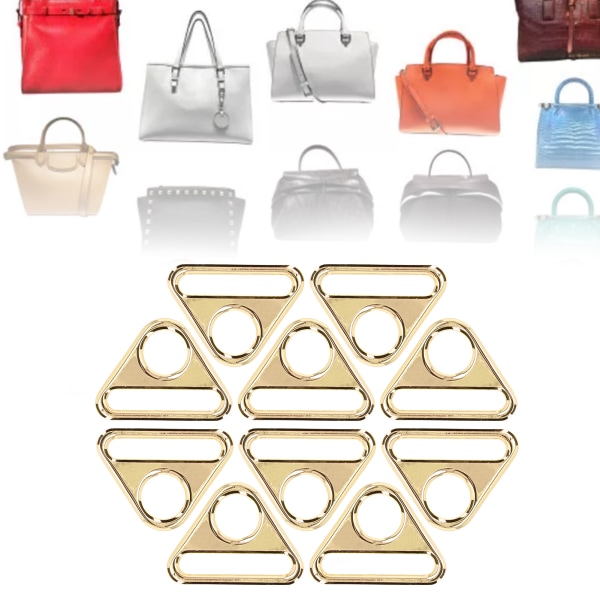 10 stk justerbar spenne 38mm sinklegering materiale multifunksjonell lett bærbar bagasjetilbehør Light Golden