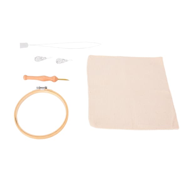 Punch Needle Kit Premium Material Lett å Holde Praktisk Høy Holdbarhet Broderinål Kit