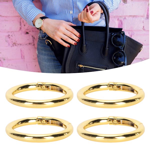 20 st fjäder O-ringar 1,61 tum diameter 0,2 tum tjock stark koppar kompakt fjäderspännen för nyckelring halsband smycken DIY guld färg