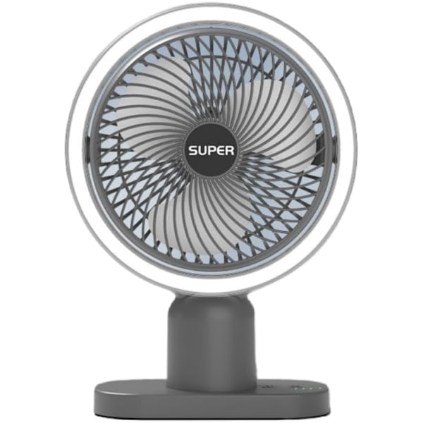 Campingventilator med LED-lanterne, genopladelig batteridrevet bærbar teltventilator, stille og stærk vind, perfekt udendørs USB-ventilator til P