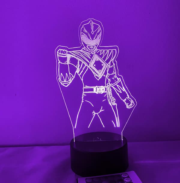 Power Rangers 3D LED Natlampe
