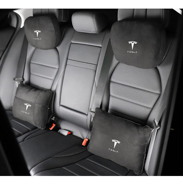 Passar till Tesla MODEL3/MODELY/MODELX nackstöd ländryggsstöd - Tesla [Gentleman Black] nackstöd/1