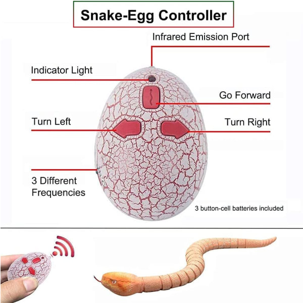 RC Snake Realistisk Fjernbetjening Snake Toy, Hurtigt Moving Si