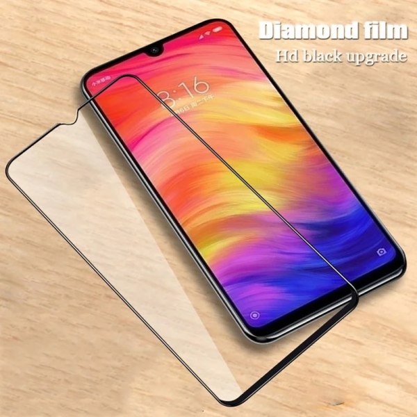 4 st härdat glas för Xiaomi Redmi 7 skyddsglas