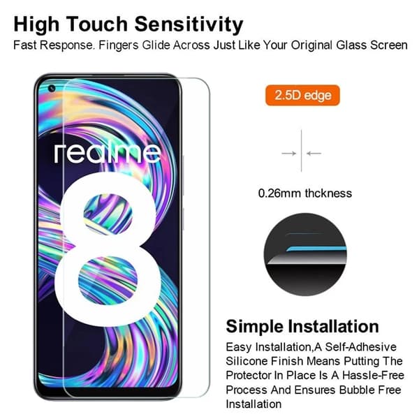 4IN1 Härdat Glas För Realme 9 Pro Plus Kameraskydd