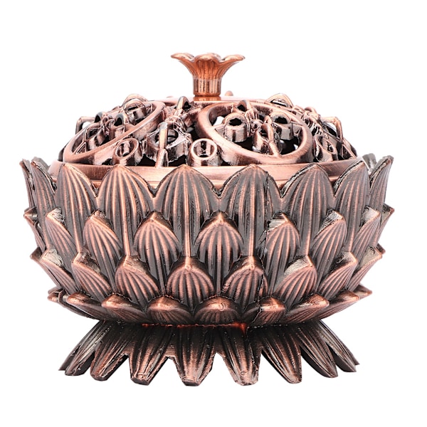 Zink-legering Heminredning Lotus Rökelsebrännare 7*5cm Joss Stickhållare(Koppar)