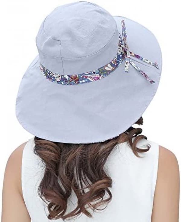 Dame Solhat Sommer UPF 50+ UV Beskyttelse Strandhat Foldbar