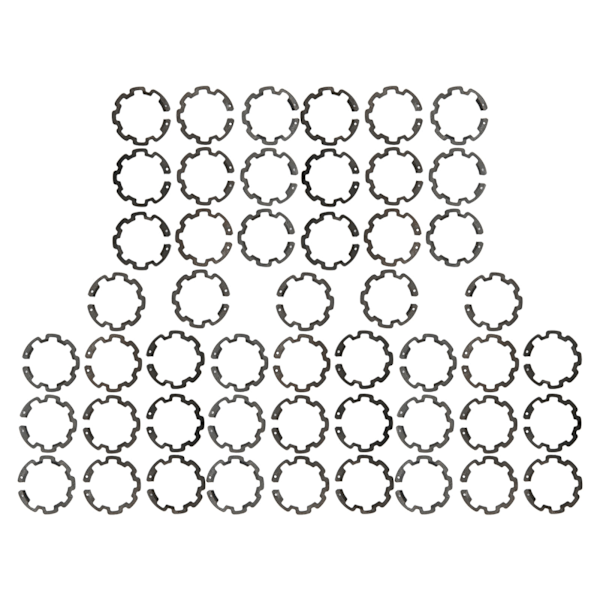 50 stk. Snap-låsringer Sett Tykkelse 1,5 mm OD 37,43 mm ID 26,69 mm for B5 AC Kompressor Clutch Aksel