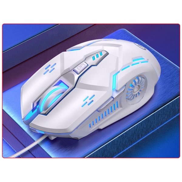 Trådbunden ergonomisk spelmus med 7 programmerbara knappar, Chr
