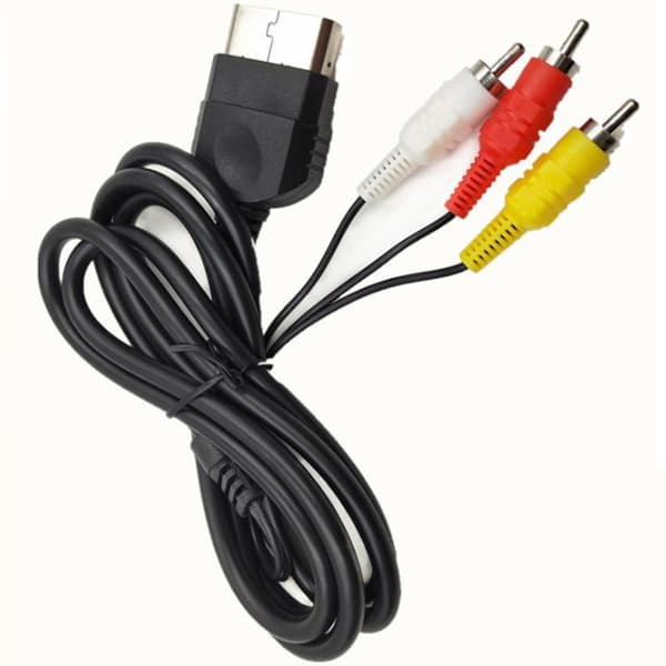 Spilkonsoll AV-kabel forhindrer interferens Plug and Play RCA lydvideokabel for Xbox 5,9ft