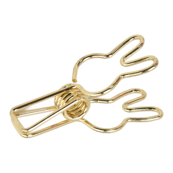 20 stk klips Multipurpose Multifunction Elektroplettering Hul Metall Binder Sterk Fjærklips Gull