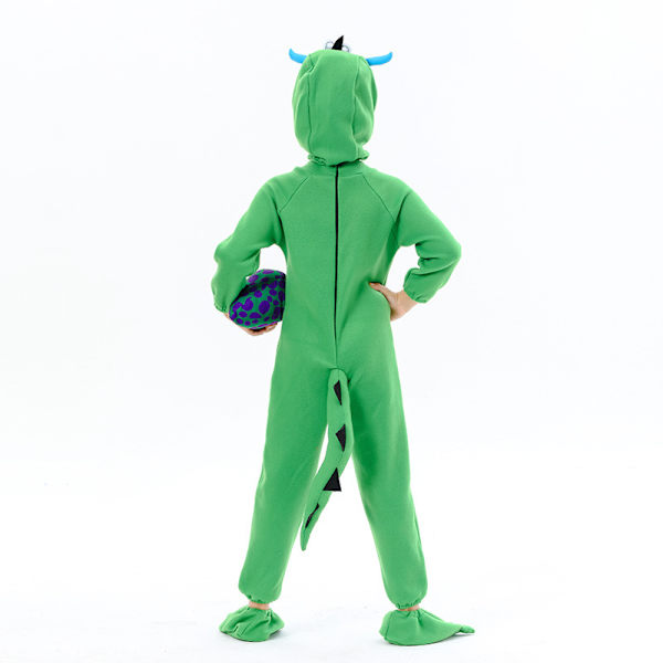 Lapsen dinosauruksen asu, asukokonaisuus munalla lapsille ja taaperoille Halloween-pukeutumiseen, hauska cosplay-juhliin M
