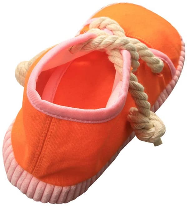 Hundeleker for tygging, trygge og holdbare hundeleker med pipelyd, mini-sneaker