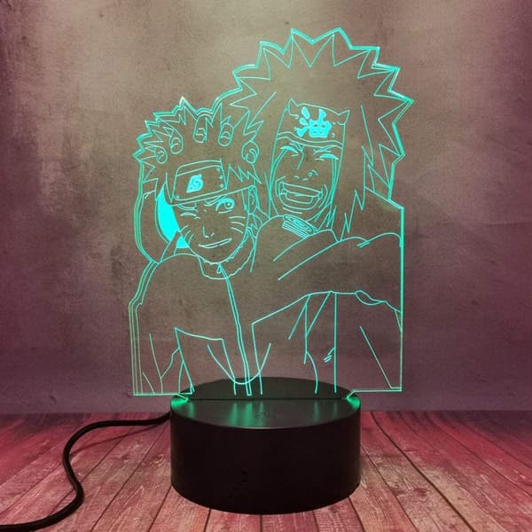 Naruto Kakashi Uchiha Sasuke 3D Illusion Natlampe Sm