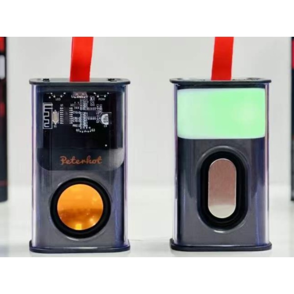 Transparent Mecha Trådlös Bluetooth-högtalare Färgglad Porta