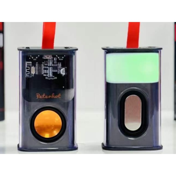 Transparent Mecha trådløs Bluetooth-højttaler Farverig Porta