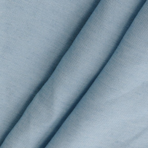 Kjole Kortærmet V-hals Casual skjortekjoler (Himmelblå M)
