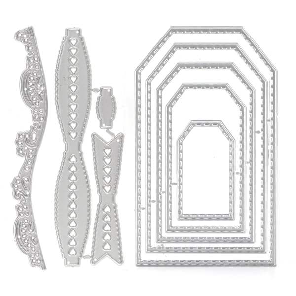 3 st Die Cuts Kolstål Praktisk Bärbar Scrapbooking Carving Form för Dekoration