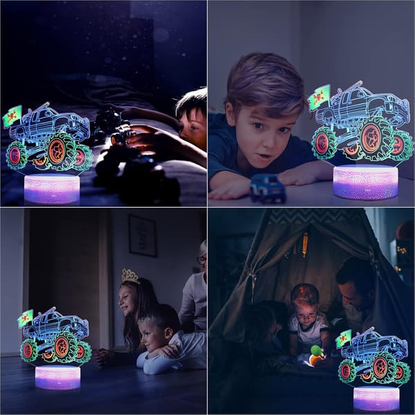 3D Gamepad Natlampe (3 mønstre) Spillekonsol I