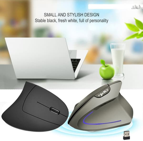 Langaton pystyhiiri Ergonominen ladattava 3 DPI O