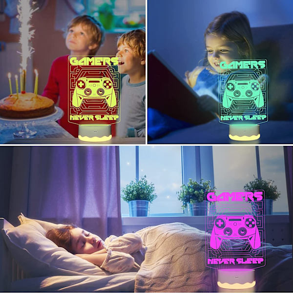 Spel 3D nattlampa, Attivolife gamepad Illusion Hologram La