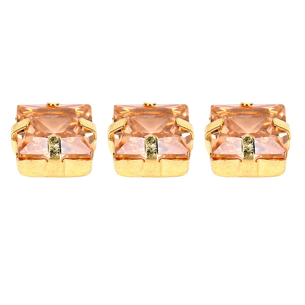 20 kpl ompelukiviä neliö/sydänmuotoinen DIY vaatteet kengät tarvikkeet 6/8/10mm8mm neliö kulta samppanja