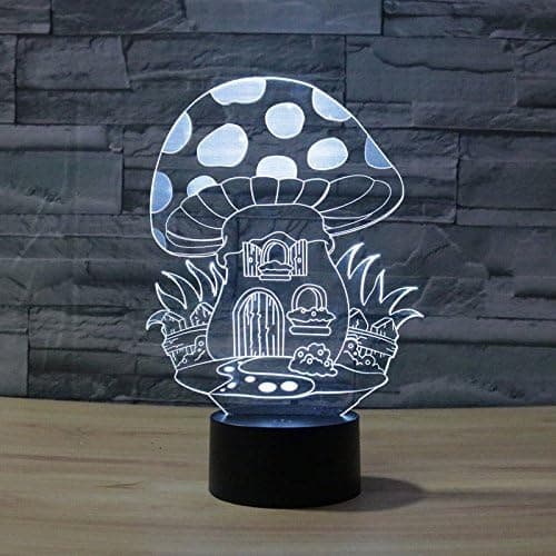 3D Illusion Jesus Kors Natlampe, 7 Farver Gradvis C