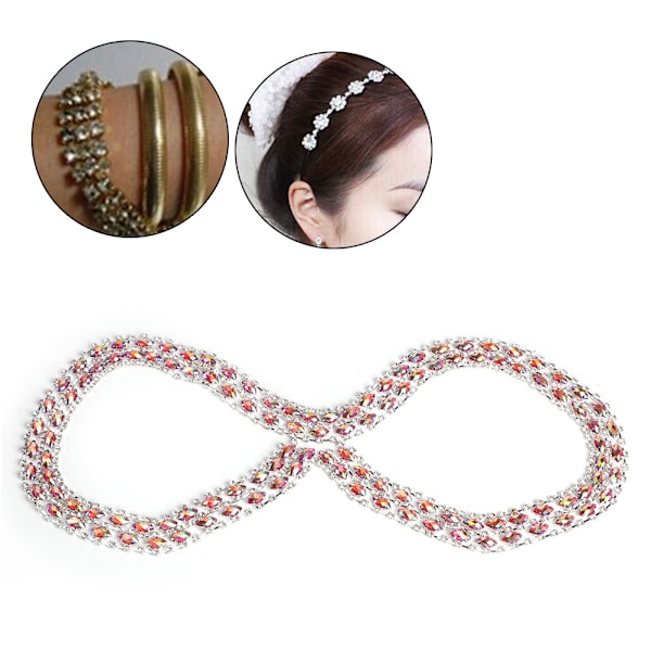 DIY Imitert Diamant Mesh Wrap Rull Krystall Rhinestones Bånd Bryllupsdekor