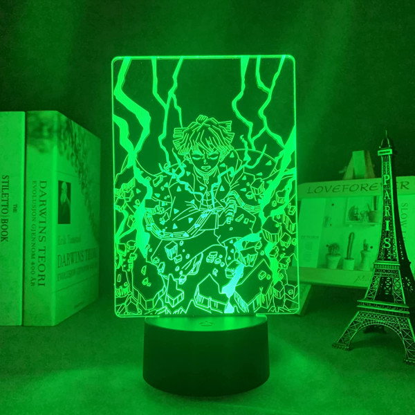 Demon Slayer Kamado Nezuko 3D Illusions nattlampe, Kreativ 3D Japansk Anime Lampe - Ideell gave til hjemmet