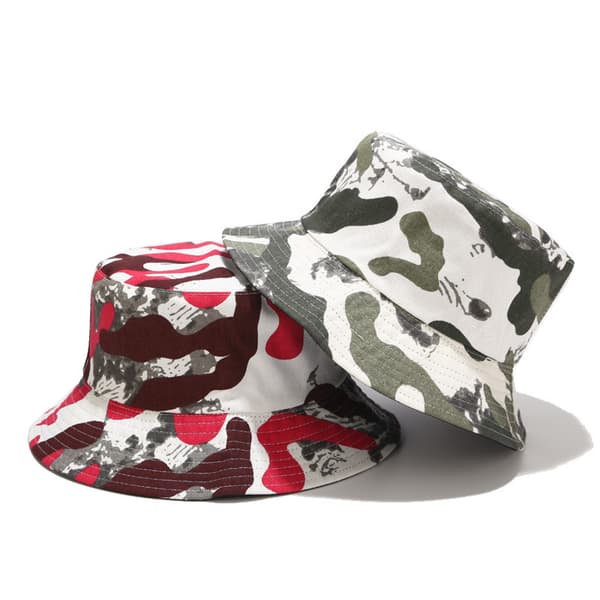 Bøllehat Camouflage Hat Strand Fiskerhatte Solhat til D Green
