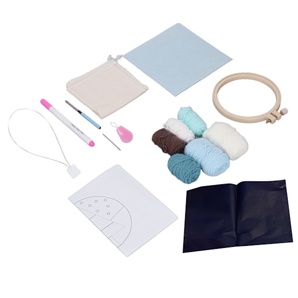 Julbroderi-kit Hands On Ability Lovely Pattern Easy Operation Punch Needle Kit för nybörjare Holiday Vibes